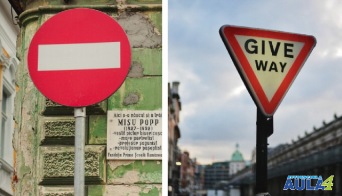 Diferencias entre las señales de tráfico de prioridad