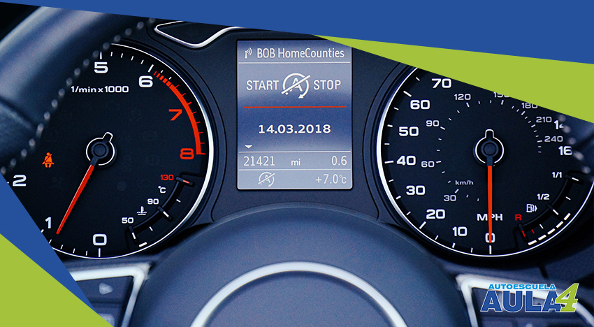 imagen del cuadro de velocidad de un coche